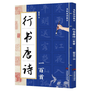【正版包邮】行书唐诗一百首 赵元生 著 读者既能欣赏古诗词的抑扬顿挫之美 又能体会出书法作品的结构之美 用来集结成唐诗