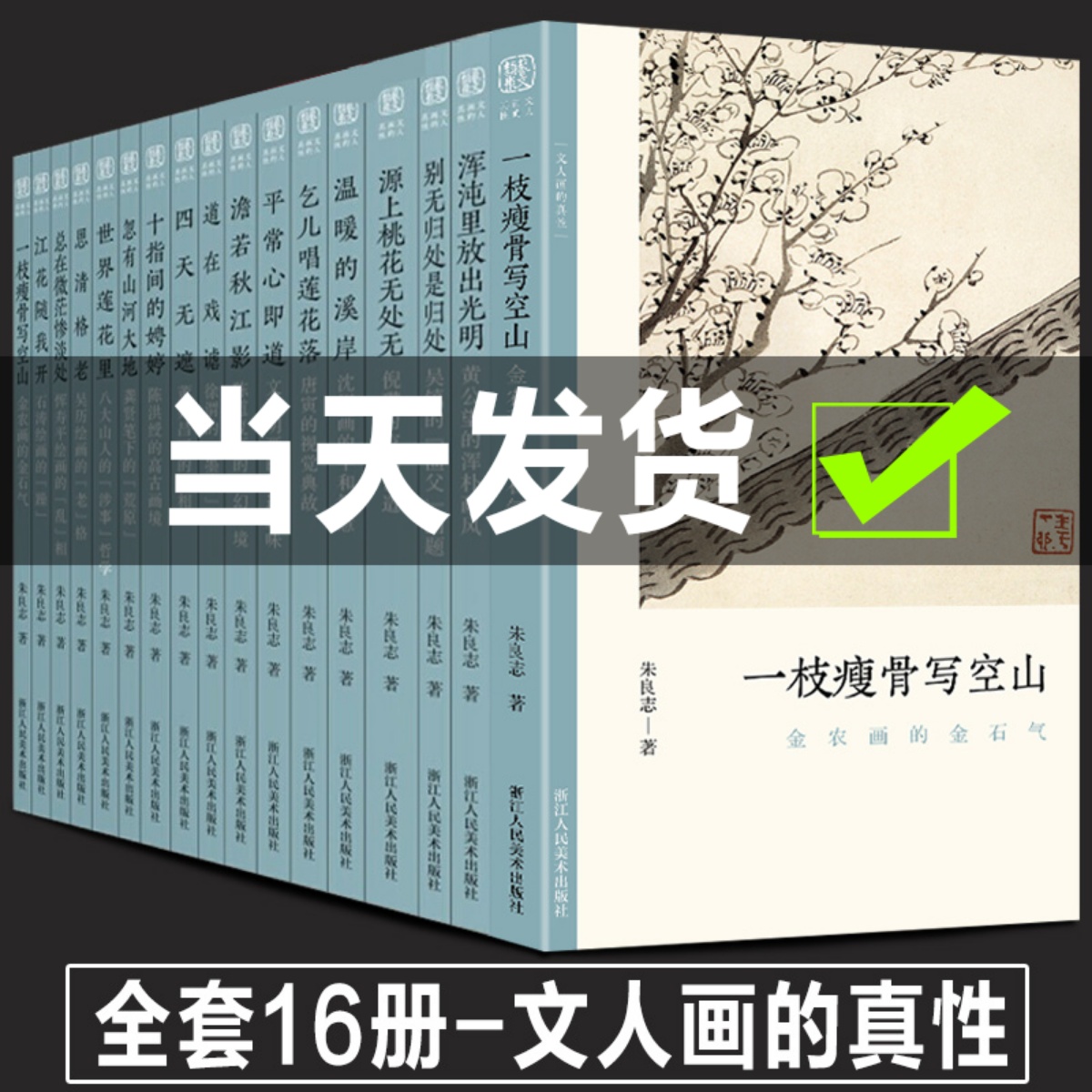文人画的真性 朱良志 (共16册) 系列丛书一枝瘦骨写空山混沌里放出光明源上桃花无处无 温暖的溪岸金农黄公望恽寿平徐渭唐寅沈周石