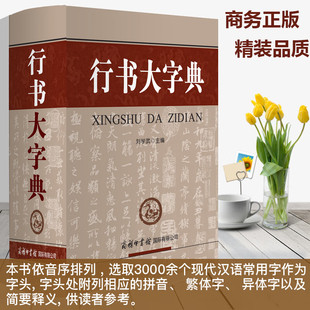 行书大字典毛笔行楷字典精装版 行楷行草行体字帖毛笔行书字典书法艺术名家作品集软笔毛笔硬笔书法王羲之【正版包邮】
