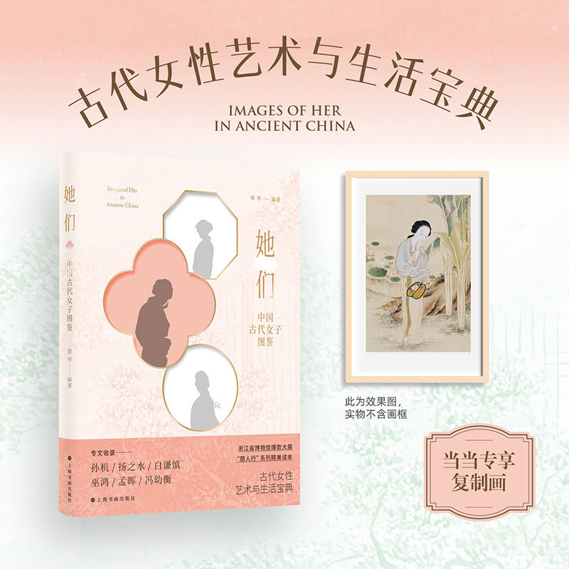 她们:中国古代女子图鉴 蔡琴编著上海书画出版社古代女性艺术读物形象妆容空间才能创作女性探讨生存环境生活态度女子群像