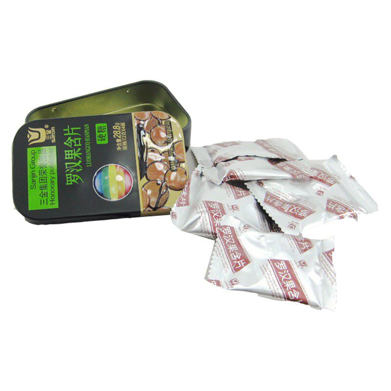 桂林三金 罗汉果含片硬糖 7.2g*4片*4袋/盒