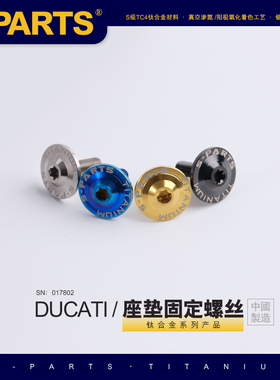 S-PARTS 杜卡迪DUCATI MTS950 1200安德鲁钛合金螺丝m6*20mm D22
