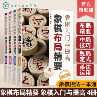 象棋技巧杀法运用布局精要象棋残局定式 破解指南 象棋入门与提高升级版 初学者棋谱基础教程 中国象棋棋谱教程入门书籍 共4册 正版