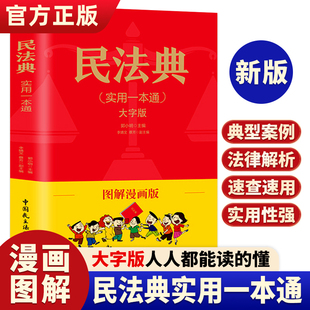 法律基础知识民法典婚姻法理解与适用入门 实用一本通注释本及相关司法解释汇编正版 成人儿童版 全套大字版 民法典正版 漫画版