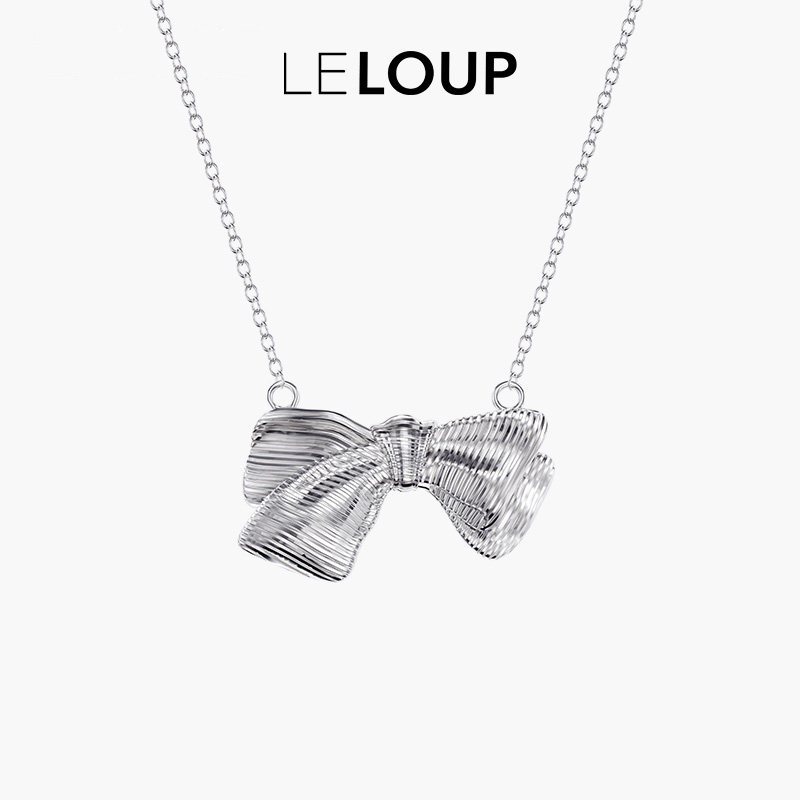 LELOUP项链复古高级感蝴蝶结项链