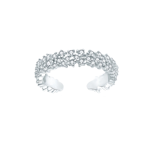 赵露思同款LELOUP排钻碎冰戒指女小众设计轻奢高级锆石尾戒小指戒