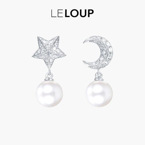 [沈月同款]LELOUP星月珍珠耳钉