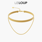 陈粒同款 LELOUP双层链条项链女欧美锁骨链小众设计高级颈链