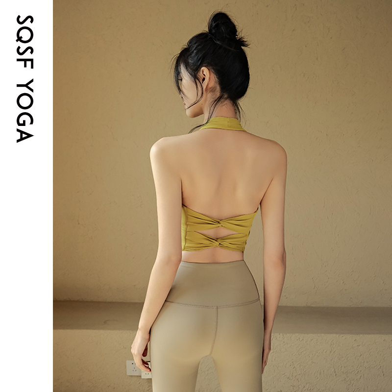 SQSF运动背心女性感美背瑜伽文胸