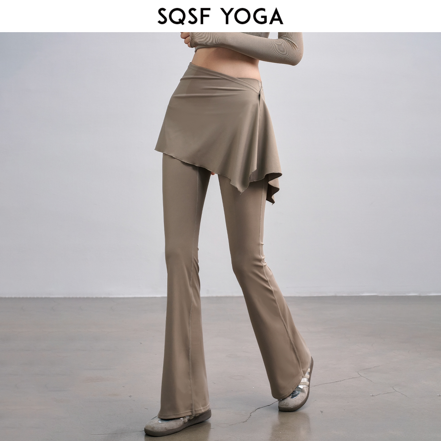 SQSF瑜伽裤女两件套健身裙裤