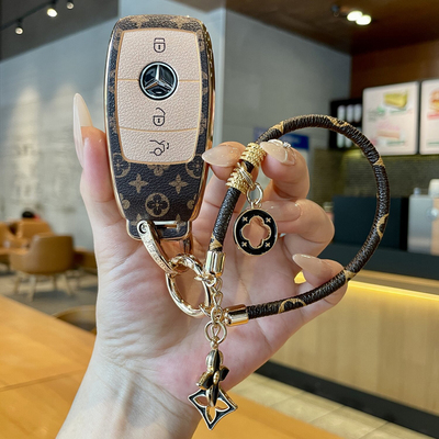 奔驰e300l钥匙套c260l老花保护壳