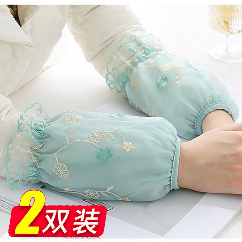 【行业热销】2025新款袖套女秋冬袖筒简约耐脏双层羽绒服专用韩版