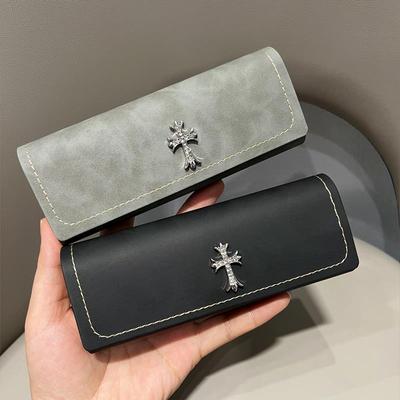 【官方旗舰】眼镜盒男便携个性时尚十字架!近视框架高级抗压墨镜