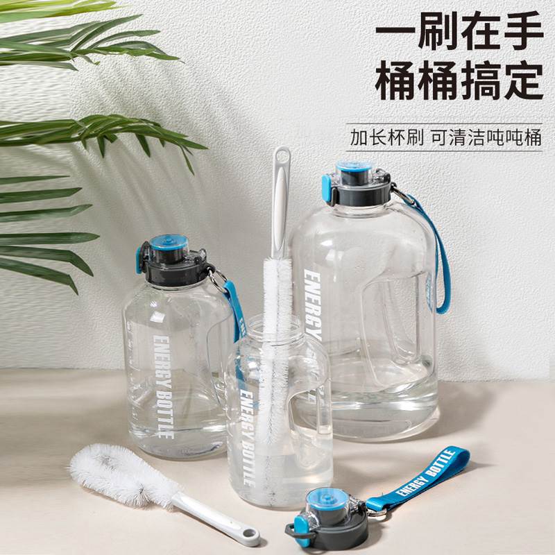 日本长柄杯刷水杯清洗神器无死角吨吨桶水壶刷细口瓶刷洗奶瓶清洁
