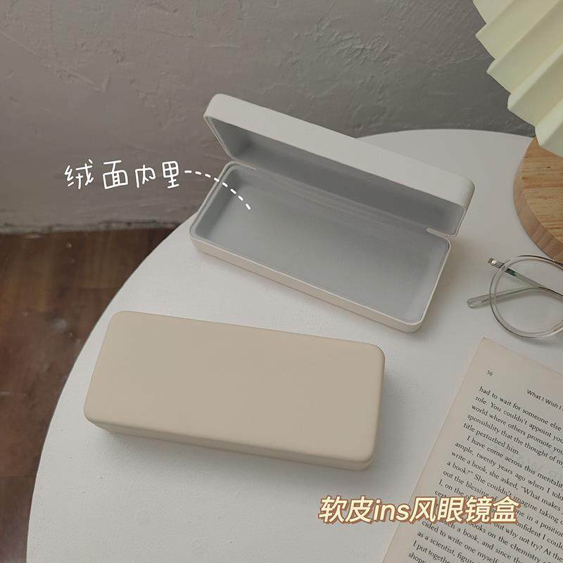 日本日系ins纯色眼镜盒女可携式轻便可爱创意太阳眼镜眼睛学生简