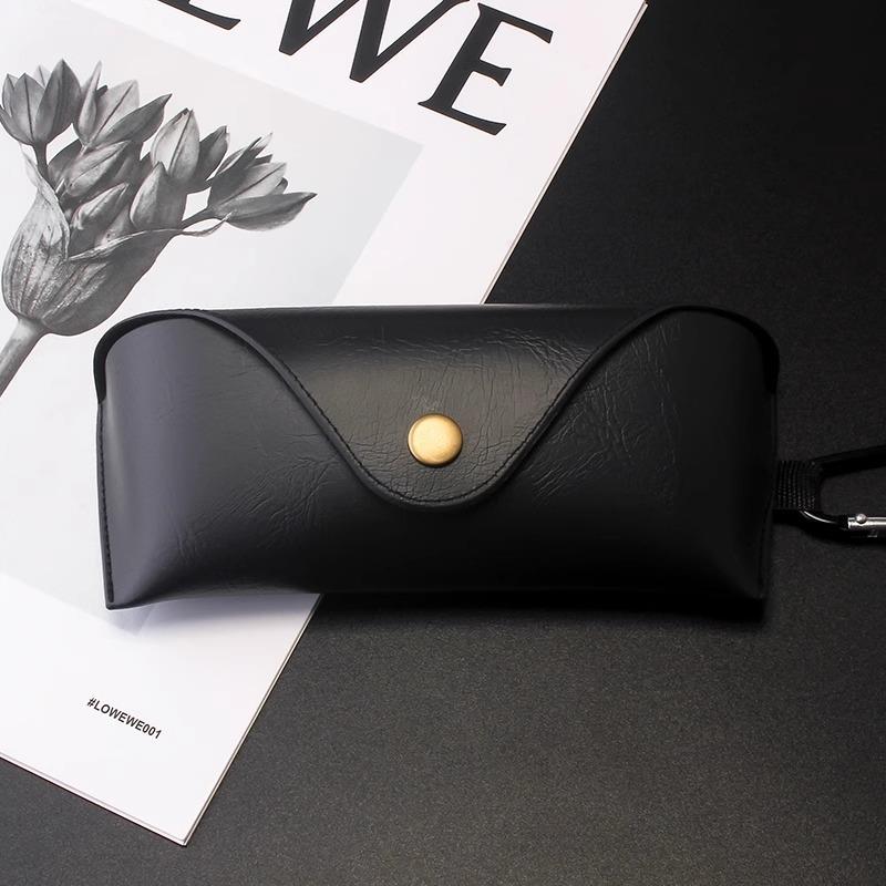 日本近视眼镜盒可挂式墨镜袋抗压保护套太阳眼镜收纳盒感男轻便高