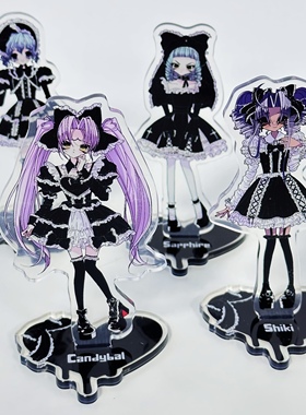 哥特的Lolita-日本插画师ISEYA原创二次元oc动漫周边亚克力立牌