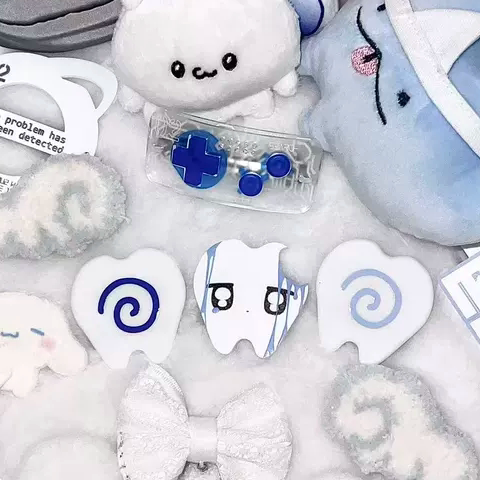 PiPOOMKT鱼板牙水色原创oc发夹