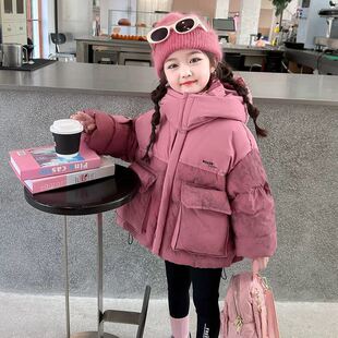 女童冬装巨好看外套冬季棉服新款儿童冬款棉衣时髦洋气加厚潮小童