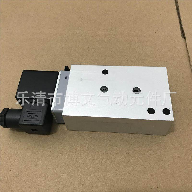 板式电磁阀F5250二位五通气动控制换向阀4分G1/2