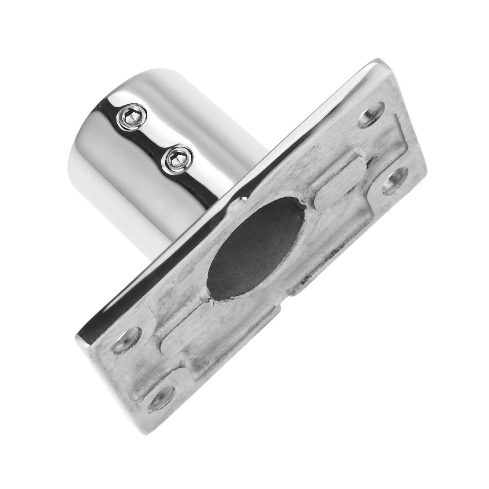 工厂直供316不锈钢船舶游艇配件船用五金管件方管座90°