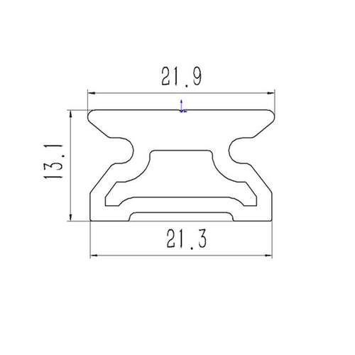 滑杆 帆船 五金配件 铝合金 游艇 22mm 滑车滑杆 500.2
