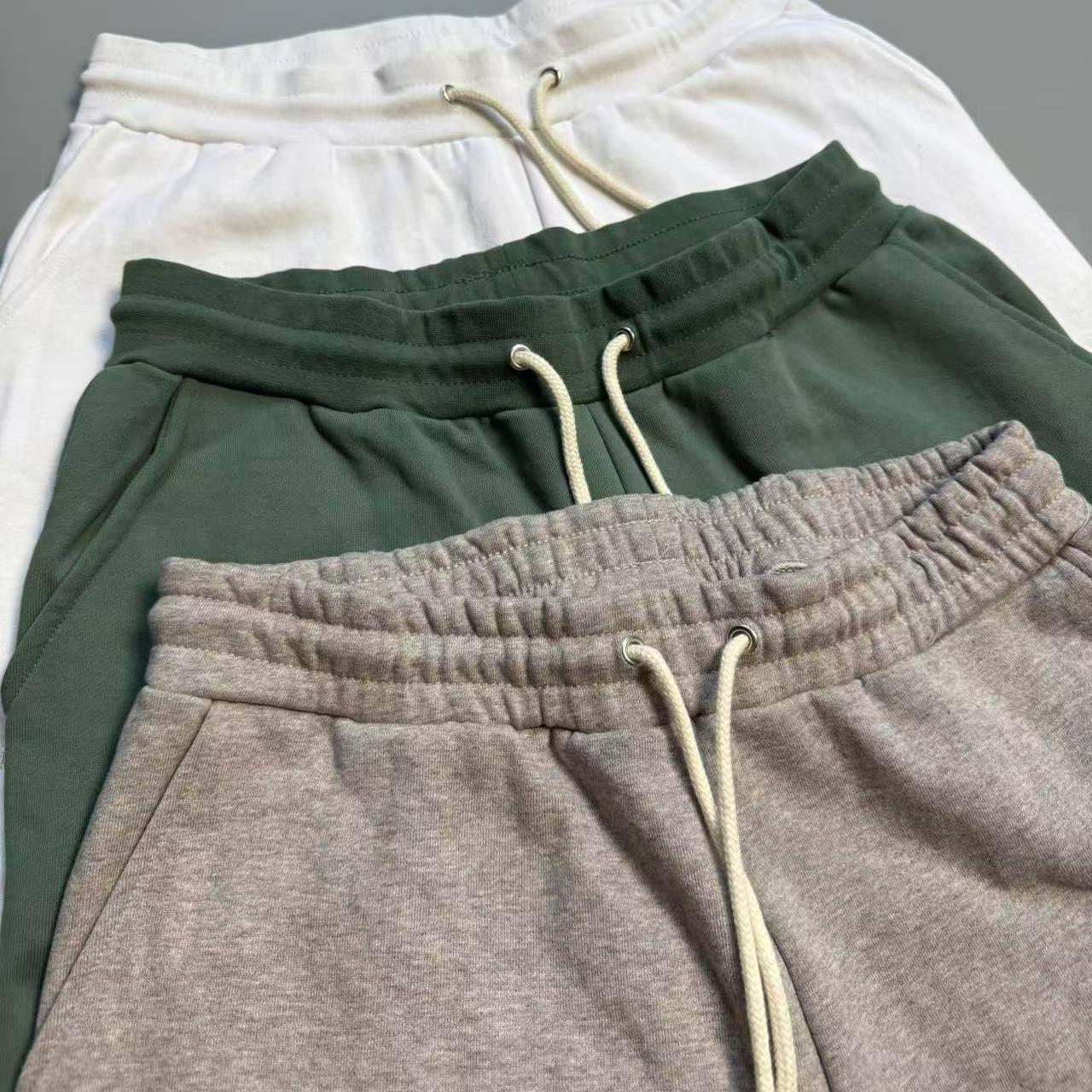 欧单清仓 水洗纯棉 美式直筒宽松卫裤男女同款束脚长裤运动裤春秋