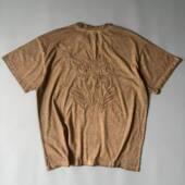 圆领短袖 T恤做旧夏季 男士 脏洗重磅纯棉美式 刺绣街头复古汗衫 上衣