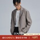 平驳领休闲西装 海上公路都市通勤便西男秋季 高级感小西服韩版 外套