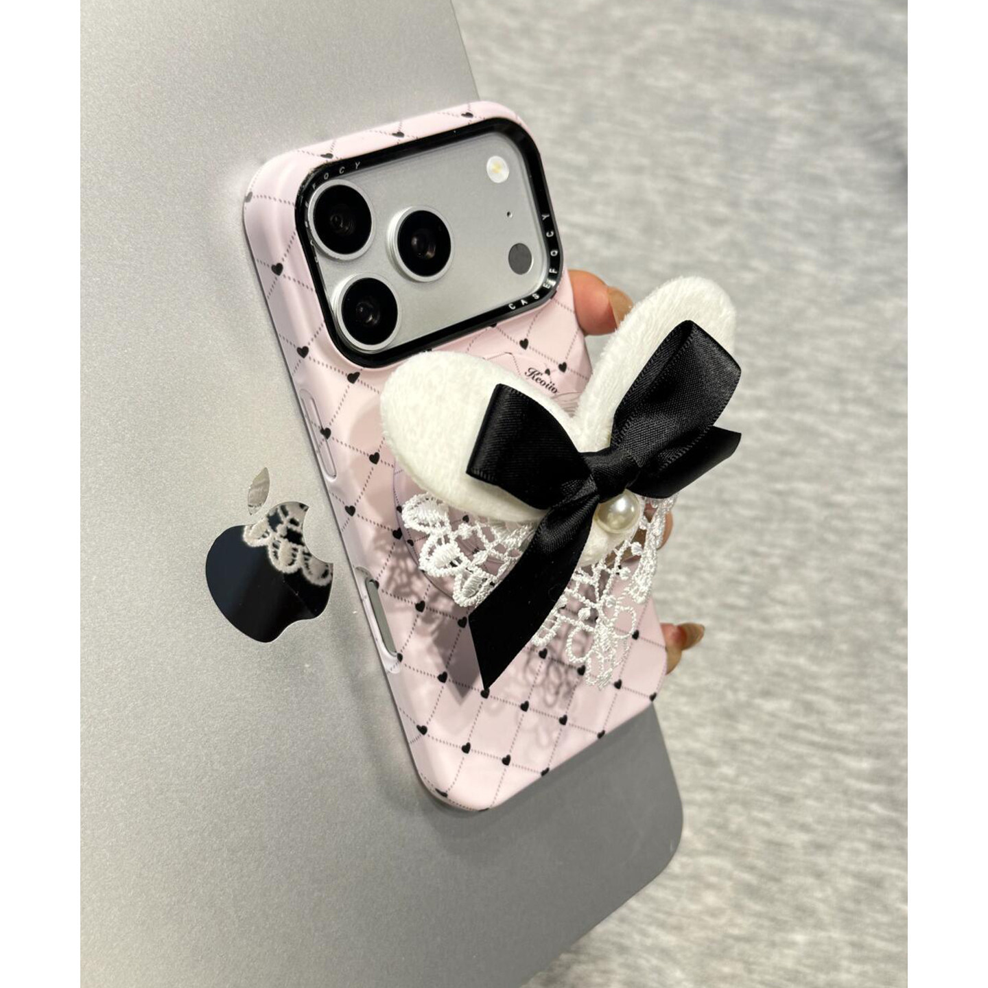 时尚菱格爱心蝴蝶结磁吸支架适用苹果17promax手机壳iPhone17女新款16韩系15pro高级感17Pro防摔16pro保护套,3C数码配件,手机保护套/壳,淘宝优惠券,粉丝福利购,淘宝优惠卷