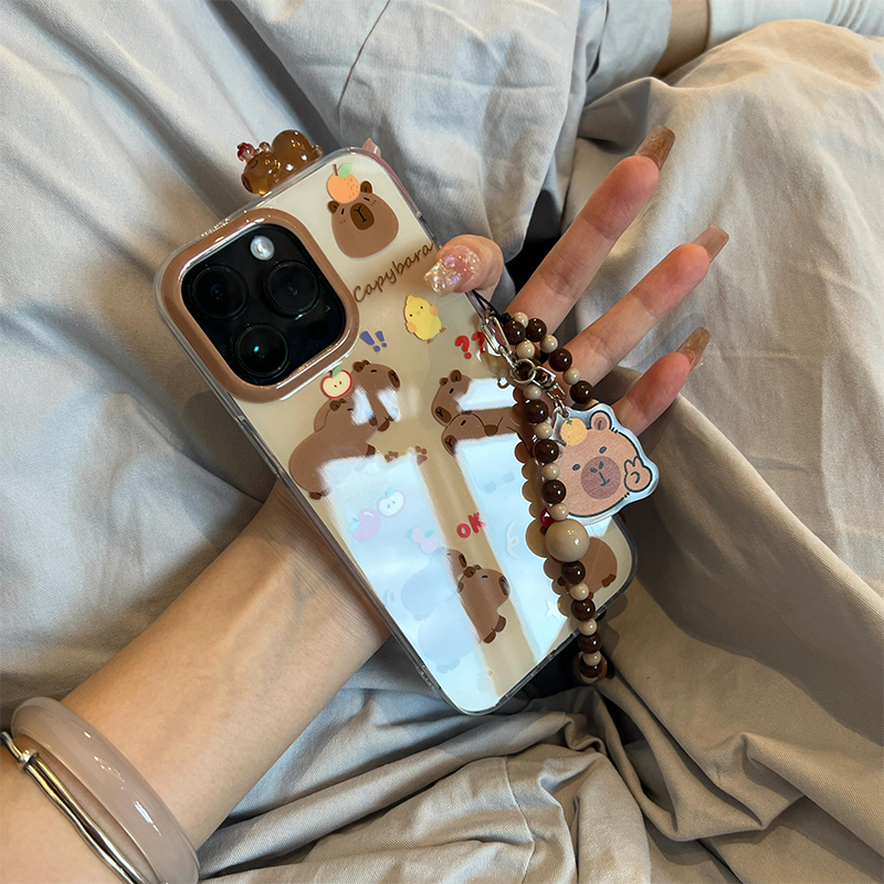 适用苹果亚克力卡通全包防摔