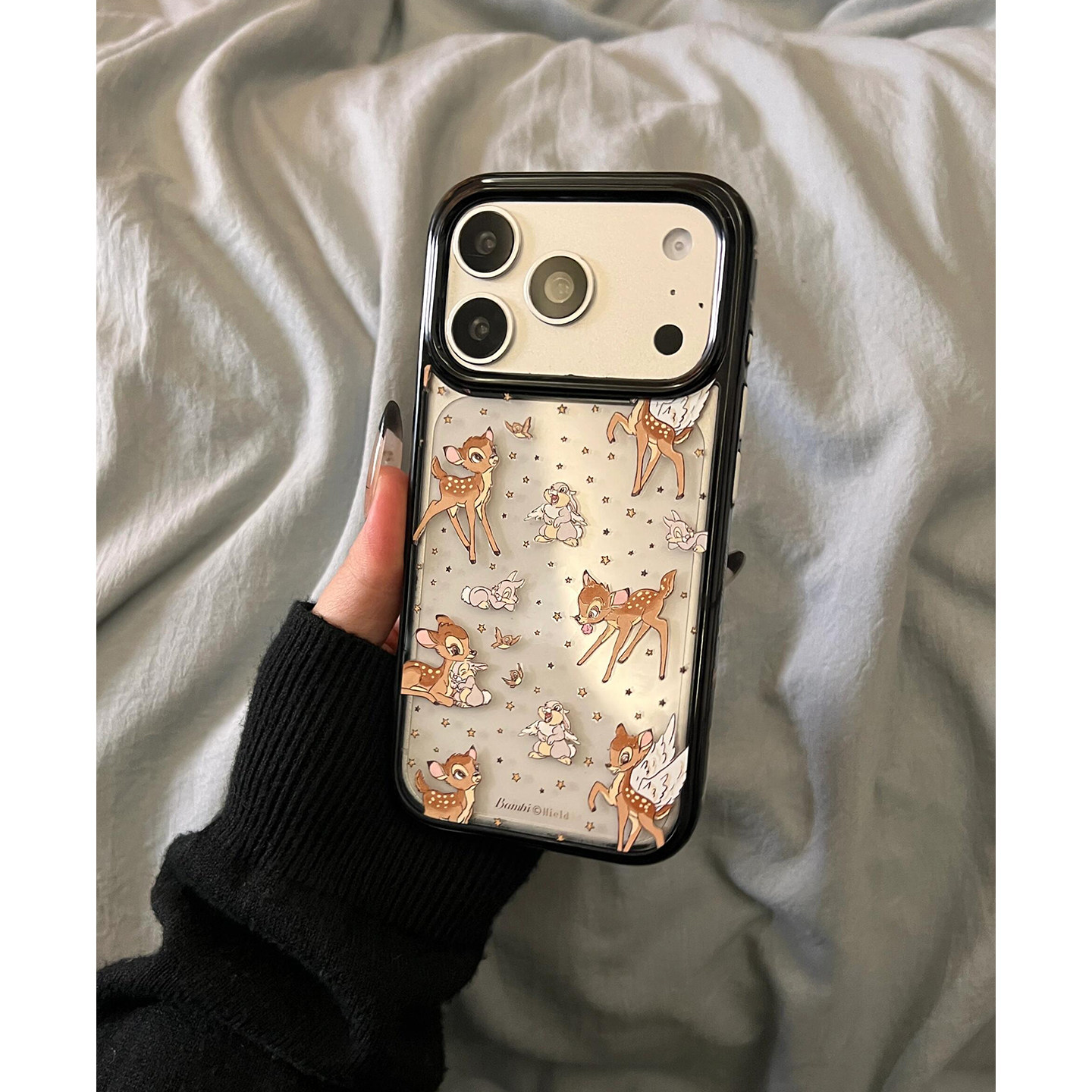 早秋款可爱梅花鹿小兔适用苹果17promax手机壳iPhone17女新款16韩系15个性时尚14小众17Pro防摔16pro保护套