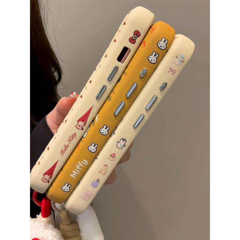 适用苹果皮纹卡通防摔保护壳