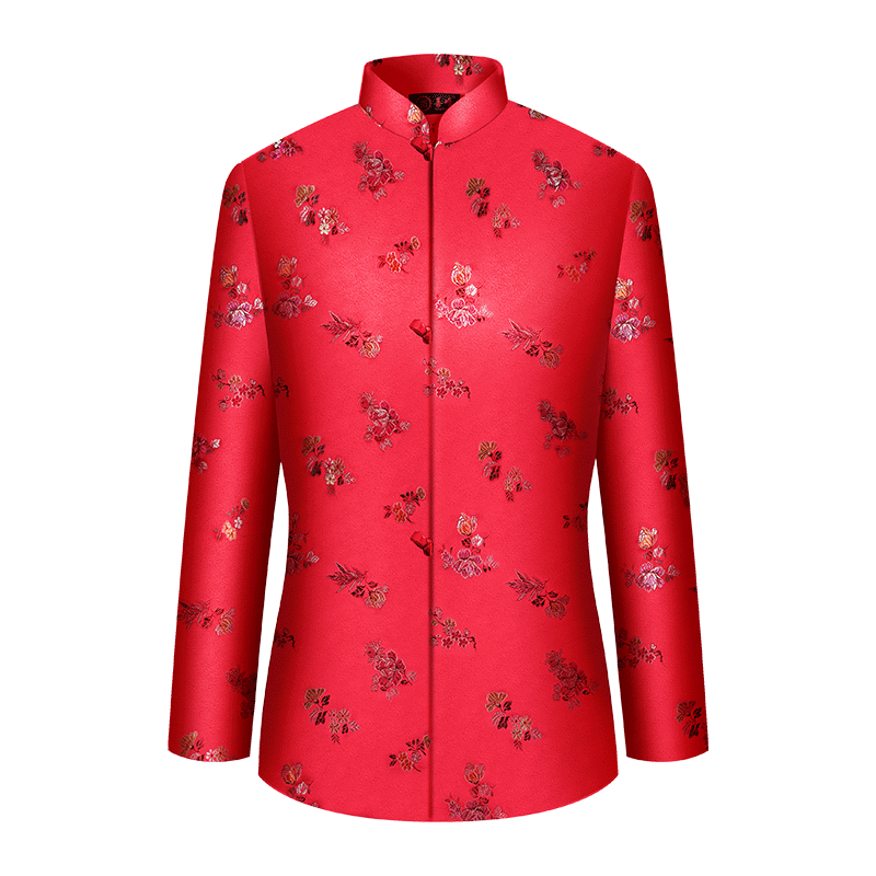 善唯寿衣女全套纳福枣红B款老人生日寿服七件套殡葬用品