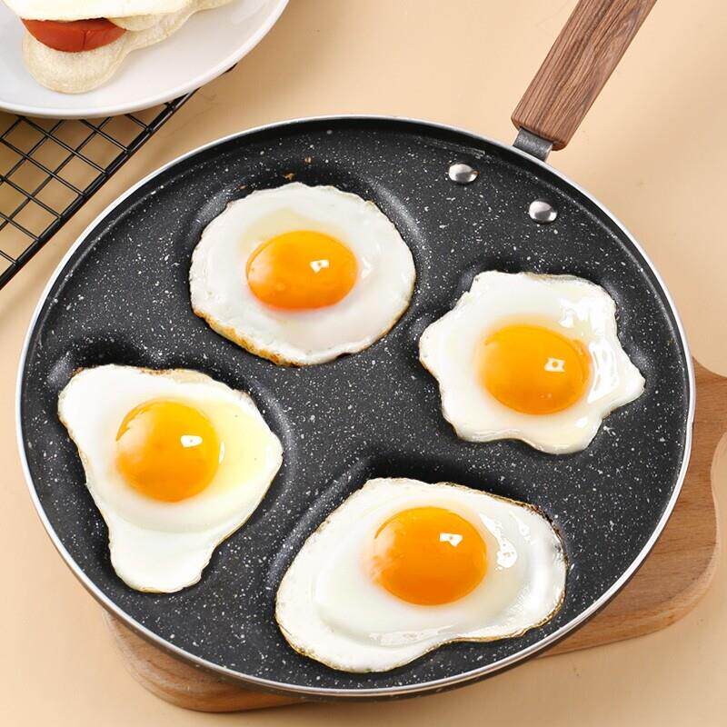 德国进不口麦饭石沾锅平底锅G68416四孔煎蛋锅蛋饼饺锅夫模华具多