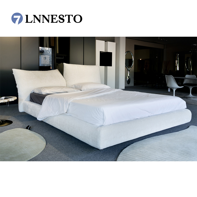 意式极简布艺床edra可调节花瓣床