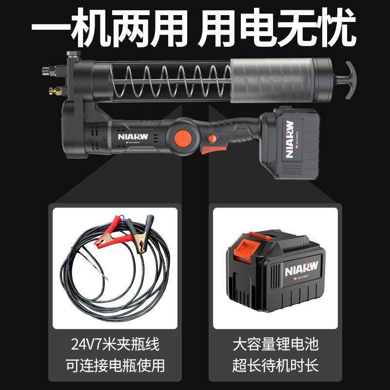 速发黄油枪手动高压双压挖掘耐用型小型透明打黄油机黄油抢工具