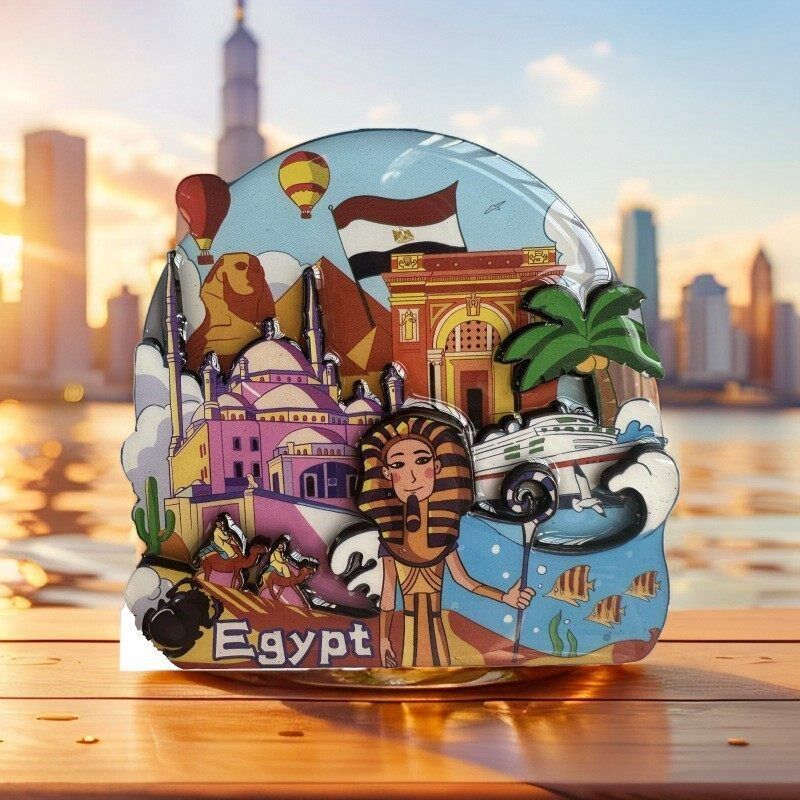 速发泰国冰箱贴木质旅游景点磁性贴留言板冰箱装饰品外国世界各地