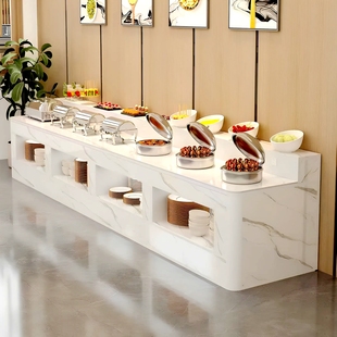 食堂自助餐台酒店餐厅早餐台调料台托管民宿保温台水果菜品展台