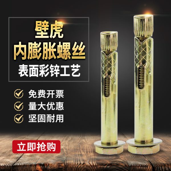外六角内膨胀螺丝爆炸内置膨胀螺栓管地板澎胀拉爆膨胀M6M8M10M12