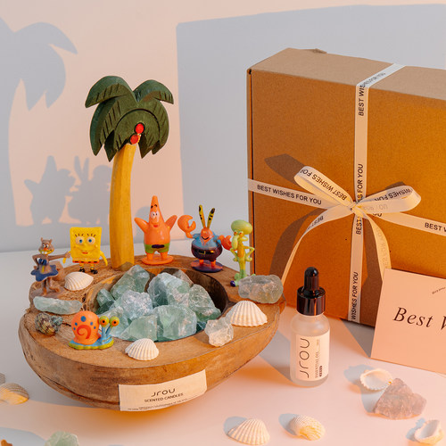 椰子树香薰扩香石生日礼物送女生