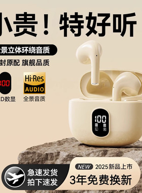 无线蓝牙耳机超长续航高音质官方正品降噪2025新款久戴不痛男女生