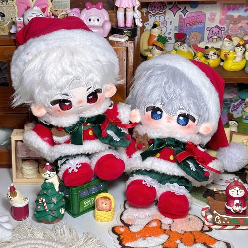 漫可布原创棉花娃娃圣诞套装