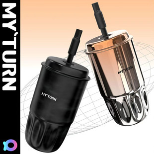 MYTURN麦田的芽原创设计吸管杯316不锈钢保温杯邓紫棋同款咖啡杯