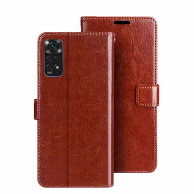 适用红米note11S4g国际版翻盖皮套小米海外版POCO X5/X6/M6/F5/C55 C50 x4-GT pro手机壳10C保护prime+套男女