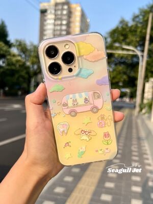 原创iphone软壳可爱设计感少女