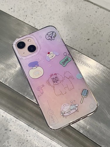 海鸥星球原创洗澡小狗双层软壳