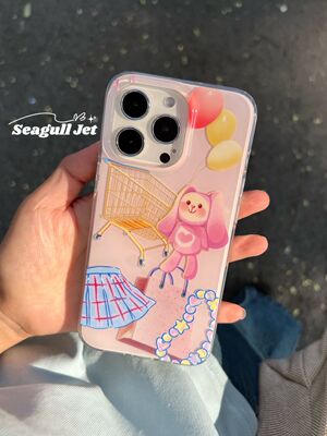 原创iphone软壳可爱设计感少女