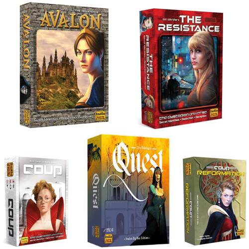 英文AVALON COUP政变THE RESISTANCE抵抗组织Quest 桌游卡牌