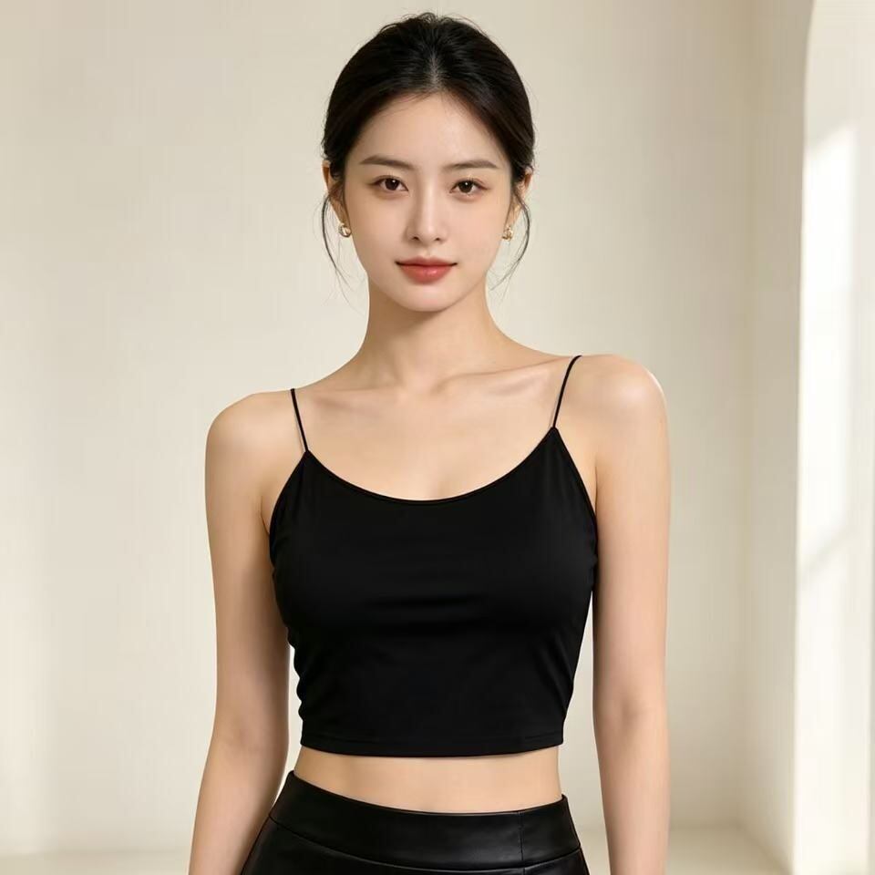 黑色交叉美背无钢圈聚拢文胸